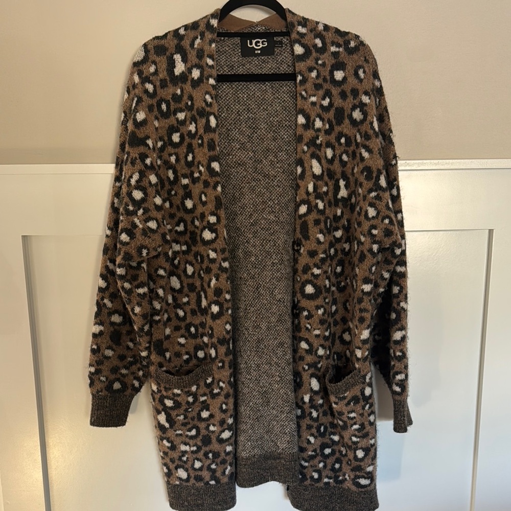 UGG Leopard Print Cardigan